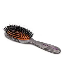 Rock & Ruddle Geometric Swirls & Arcs Small Hairbrush - Black
