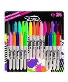 Sharpie Permanent Fine Markers Pack of 24 - Assorted