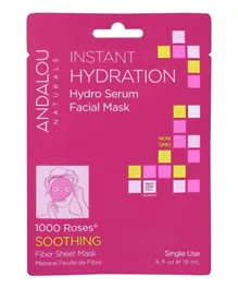 Andalou Naturals Instant Hydration Hydro Serum Facial Mask - 18mL