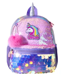 Sunveno Unicorn Sparkle Backpack Pink - 11.8 Inches