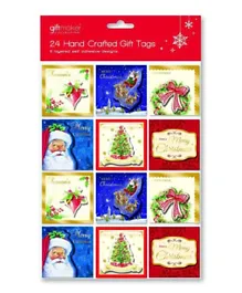 Giftmaker Hand Crafted Traditional Gift Tags  - Pack of 24