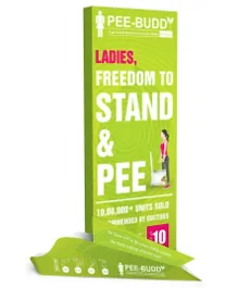 PeeBuddy Disposable Portable Female Urination Device for Women - 10 Funnels