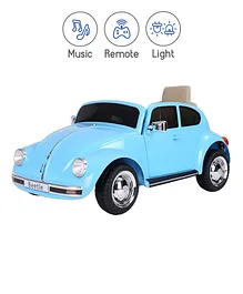 Beetle Licensed Battery Operated Ride On with Remote Control - Blue