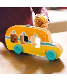 Melissa and Doug Wooden GO TOTs Roll & Ride Bus