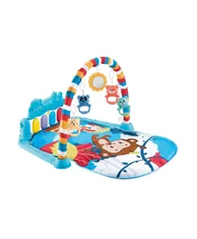 Factory Puzzle Monkey Hat Pedal Piano Activity Play Mat- Blue