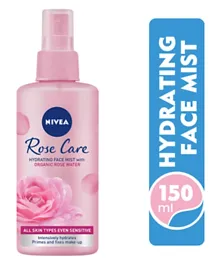 Nivea Rose Care Face Hydrating Mist Organic Rose Water All Skin Types - 150ml