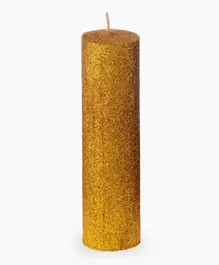 شمعة عمودية براقة من دريم ديكور - ذهبي