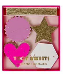 Meri Meri Toot Sweet Pink Mini Garland - 426 cm