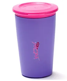 Wow Cup Purple Tumbler with Freshness Lid - 225ml