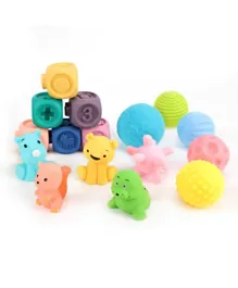 MOON Baby Educational Balls, Blocks & Animal Toys - 16 Pieces