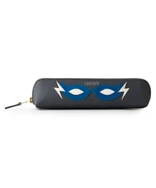 Printworks  Small Leather Hero Pencil Case - Blue