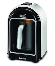 Black And Decker Automatic Multipurpose Turkish Coffee Maker 300mL 735W TCM730-B5 - White/Black