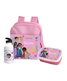 Essmak Disney Encanto 1 Personalized Backpack Set Pink - 11 Inches
