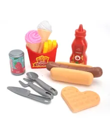 Fast Food Delicacy Hot Dog Play Foods Set - 13 Pieces
