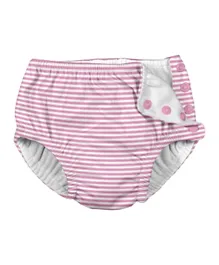 Green Sprouts Snap Reusable Absorbent Swim Diaper - Light Pink Pinstripe