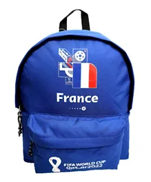 FIFA 2022 Country Casual Oval Backpack with Front Pocket France- 16 Inches