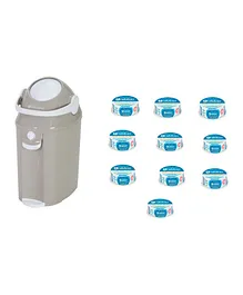 Babytrend Diaper Champ Deluxe & 10 Odour Grabber Universal Refill