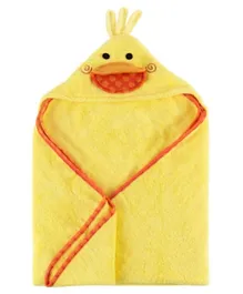 Zoocchini Puddles The Duck Hooded Towel - Yellow