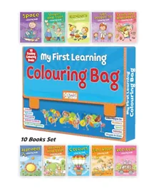 My First Learning Colouring Bag Set of 10 Books - English