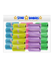 Star Babies Scented Bag Rolls Pack of 25 - 375 Bags