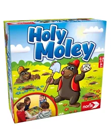 Noris Holy Moley Kids Board Game, Ages 3 Years+, 2-4 Players, Fun Family Game, Dimensions 25x9x25cm, Engaging Strategy Game for Children