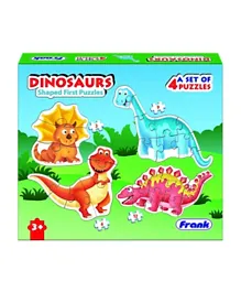 Frank Shaped First Dinosaurs 4 Pack Puzzle - 30 Pieces