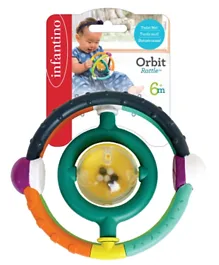 Infantino Orbit Baby Rattle - (Color may vary)