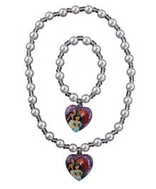 Disney Princess Necklace & Bracelet Set - Purple