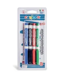 Carioca Whiteboard Clip Markers Pack of 4