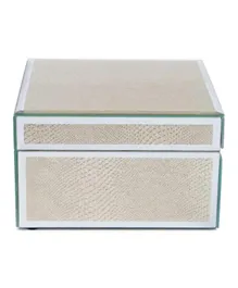 PAN Home Navette Square Jewellery Box With Four Compartments - Gold