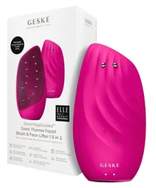 GESKE Sonic Thermo 8 in 1 Facial Brush & Face Lifter - Magneta