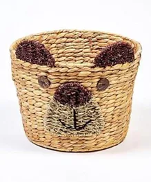 Homesmiths Small Water Hyacinth Bear Storage Basket