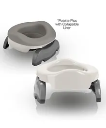 Potette 2 in 1 Portable Potty Value Pack - White