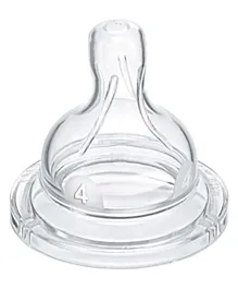 Philips Avent Sil Teat 4 Holes Pack of 2 - Clear