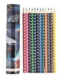 Floss & Rock Deep Sea Pencil Color Set - 12 Pieces