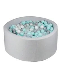 Ezzro Round Ball Pit With 200 Balls - Grey