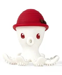 Mombella Ollie Octopus Teether Toy  - Chimney Red