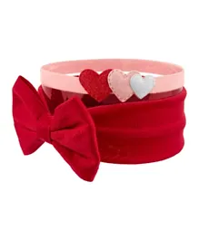 Carter's Valentine's Day Headwraps Red - 2 Pieces