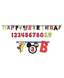 Party Centre Mickey Mouse Jumbo Add-An-Age Letter Banner
