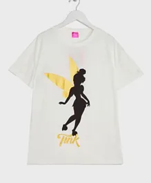 Disney Fairies Tinker Bell Fashion T-Shirt - White