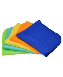 Green Sprouts Organic Cotton Muslin Face Cloths Pack of 5 - Blue Set