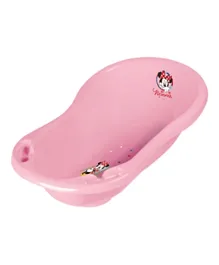 Keeeper White Baby Bath Tub With Plug Minnie Mouse Print - 84 cm