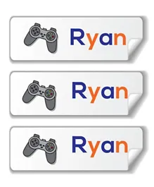 Twinkle Hands Personalized Waterproof Labels Video Game - 30 Pieces