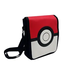 Pokemon Pokeball Shoulder Bag Red & White - 9 Inches