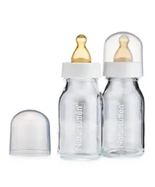 زجاجات رضاعة ناتورسوتن الزجاجية مجموعة من 2 - 110 مل (لكل واحدة)
