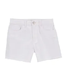 OshKosh B'Gosh High-Rise Midi Twill Shorts - White