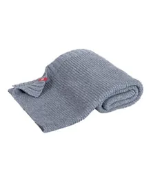 Vox Organic Knitted Blanket - Grey