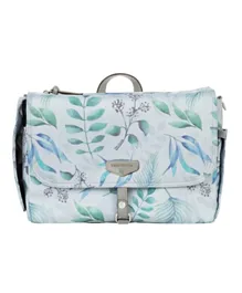 TWELVElittle Stroller Maternity Diaper Bag Caddy Leaf Print - Blue