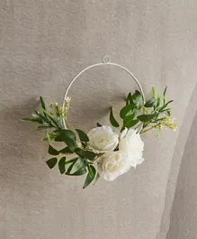 HomeBox Siera Hanging Wreath with Roses