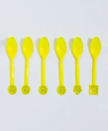 Italo Fancy Party Spoon Kids Birthday Party Decorations Smiley Theme - Pack of 6